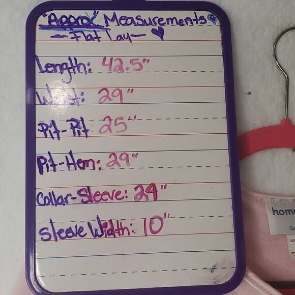 Vintage Homebodies By Leisure Life Vintage Pink Fleece House Dress Size 3X - Picture 10 of 17